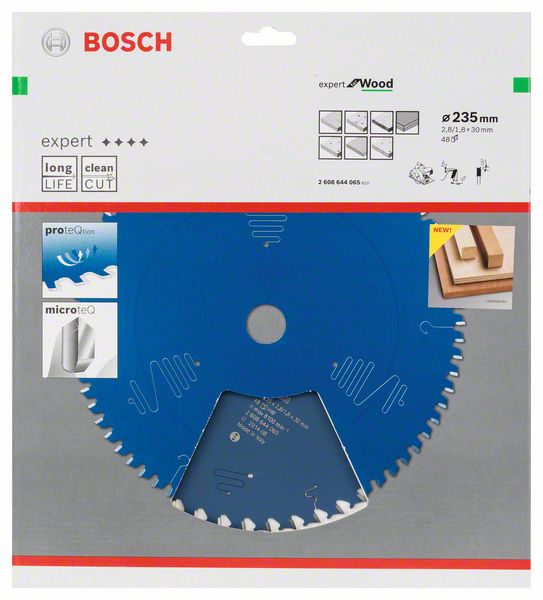 BOSCH Kreissägeblatt Expert for Wood, 235 x 30 x 2,8 mm, 48