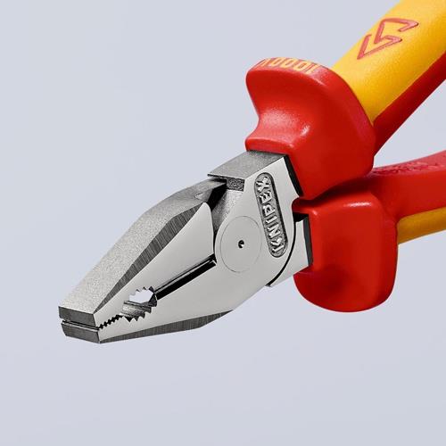 KNIPEX Kraftkombizange L.225mm verchr.Mehrkomp.-Hüllen VDE KNIPEX KNIPEX Kraftkombizange L.225mm verchr.Mehrkomp.-Hüllen VDE KNIPEX