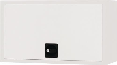BEDRUNKA+HIRTH Hängeschrank H400xB700xT310mm Vollblechtür lichtgrau/lichtgrau