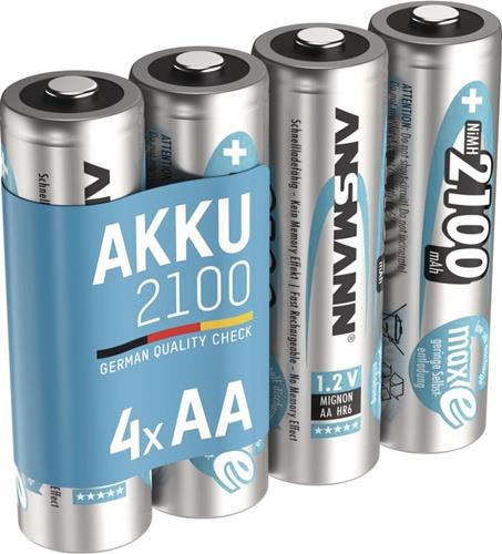 ANSMANN Akkuzelle maxE 1,2 V 2100 mAh R6-AA-Mignon HR6 4 4St./Blister ANSMANN