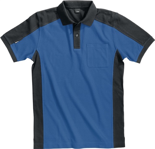 FHB Poloshirt KONRAD Gr.XXL royal/schwarz FHB