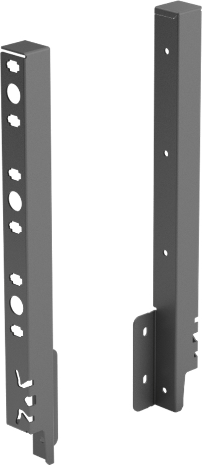 HETTICH Rückwandverbinder ArciTech 282 mm, anthrazit, links, 9121871