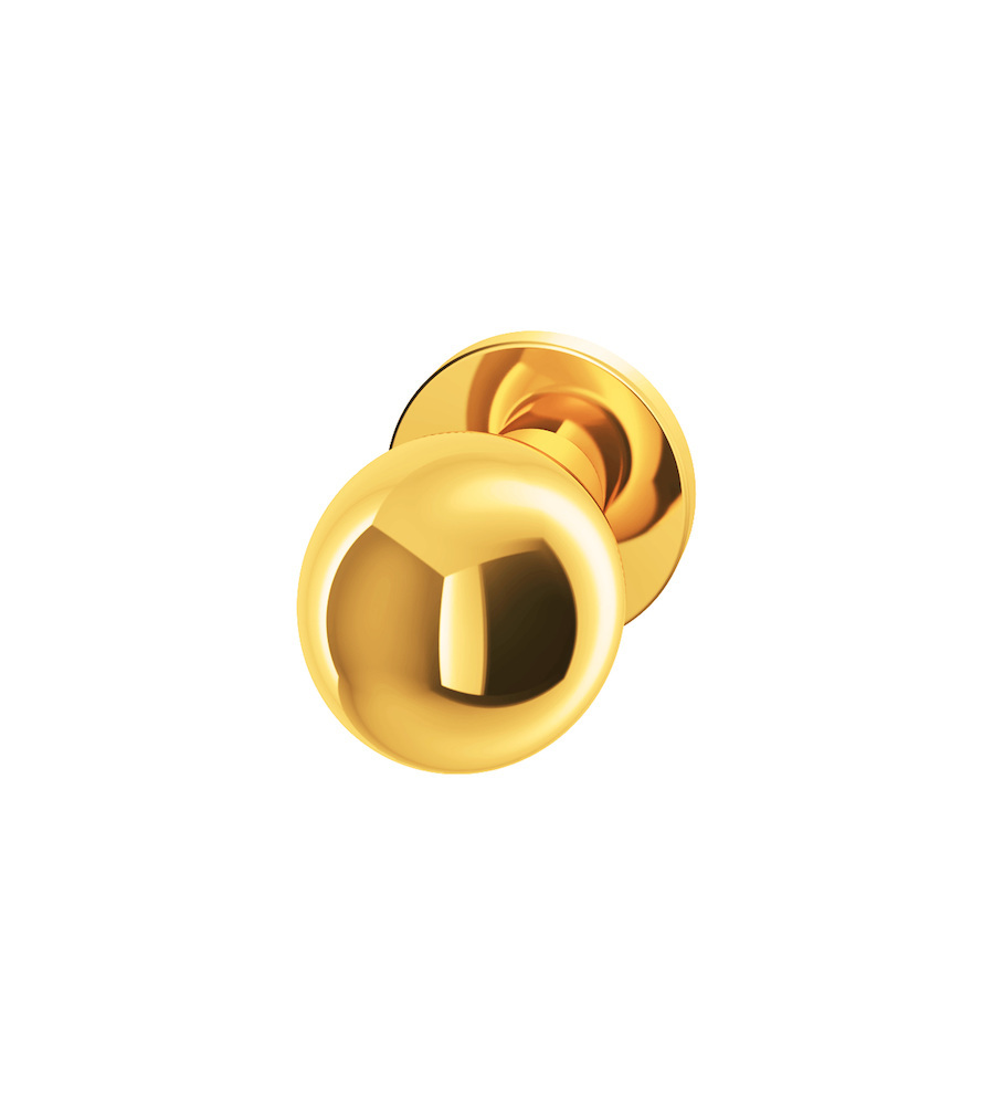 FSB Knopf 23 0802, Rosette rund, o.Nocken, fest, Messing FSB Knopf 23 0802, Rosette rund, o.Nocken, fest, Messing