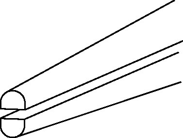 KNIPEX Flachrundzange L.140mm flach/rund ger.pol.Mehrkomp.-Hüllen KNIPEX