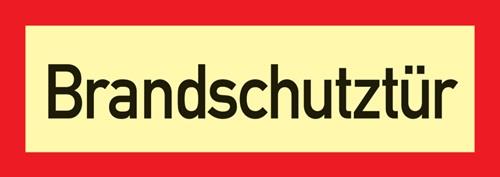 Nordwest Brandschutzzeichen DIN 4066 L297xB105mm Brandschutztür Folie