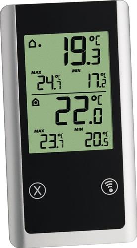 TFA Funkthermometer Joker Messber.auß.-50 b.70GradC/ in.0 b.50GradC H152xB82xT72mm
