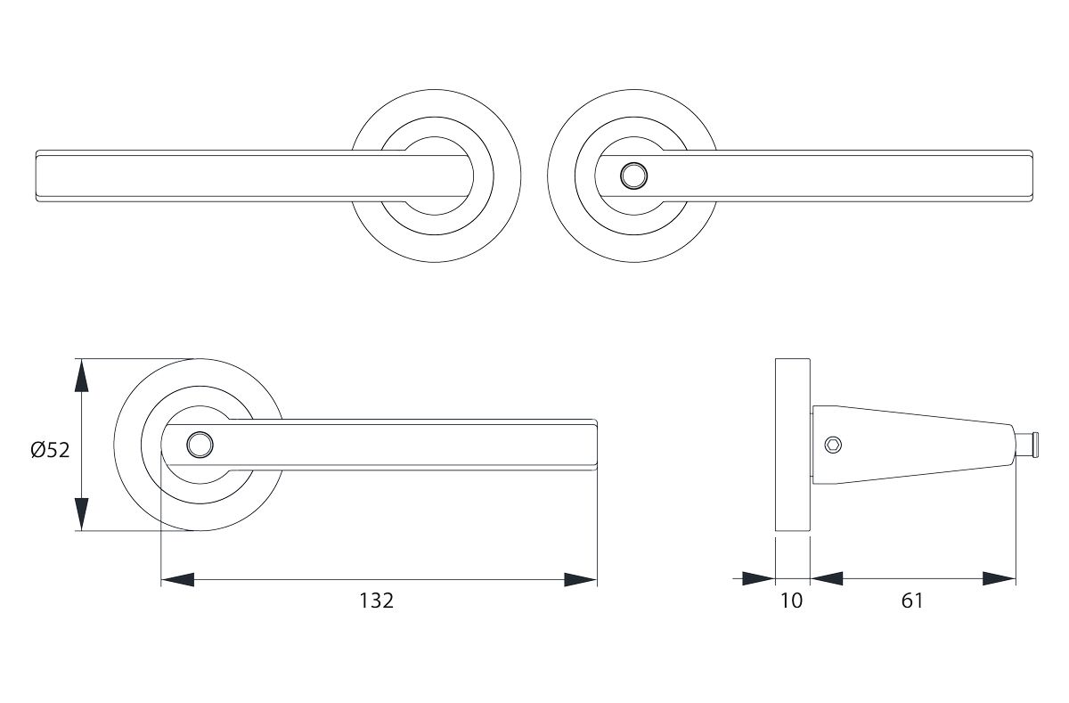 KARCHER DESIGN ER54 BCL 89 - Montana mit Privacy Funktion, DIN Links in Farbe Titan Grau, Edelstahl