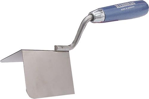 HAROMAC Außeneckenkelle B.80mm ergonomischer Buchenholzgriff rostfr.VA 90Grad HAROMAC