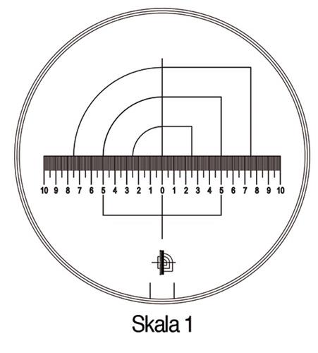 SCHWEIZER Standlupe Tech-Line Vergr. 8x Vario Skala 1,2,3,4,5 6tlg. Schweizer