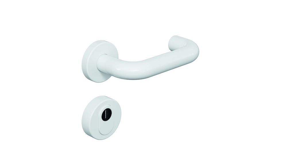 HEWI Schutz-Drücker-Halbgarnitur mit Rosetten 111R23.230, VK 8 mm, Polyamid, 111R23.230 98