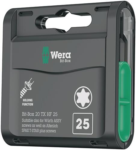 WERA Bitgroßpackung Bit-Box 20 TX HF T 25 L.25mm WERA