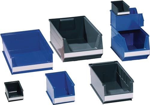 LOCKWEILER Sichtlagerkasten L230/200xB150xH130mm PE blau LOCKWEILER