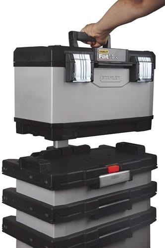 FATMAX Rollende Werkstatt B568xT389xH893mm Ku.u.Metall abnehmbare Werkzeugbox STANLEY