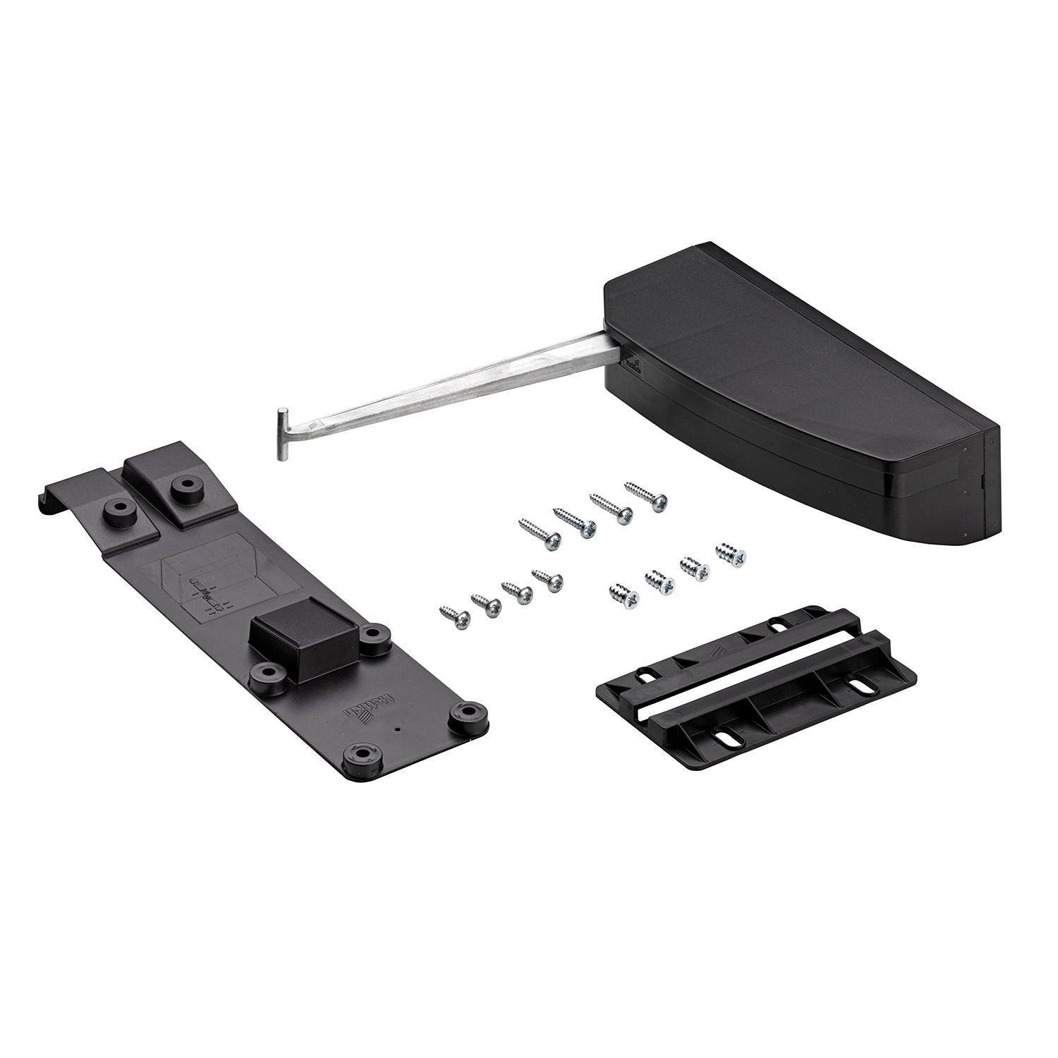 HETTICH WingLine L, Basisset Push to move, leicht, schwarz, links, 9277704