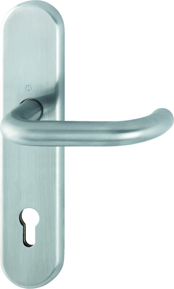 HOPPE® Drücker-Halbgarnitur mit Langschild Paris E138F/3310, 10/92 mm, Edelstahl, 10802322