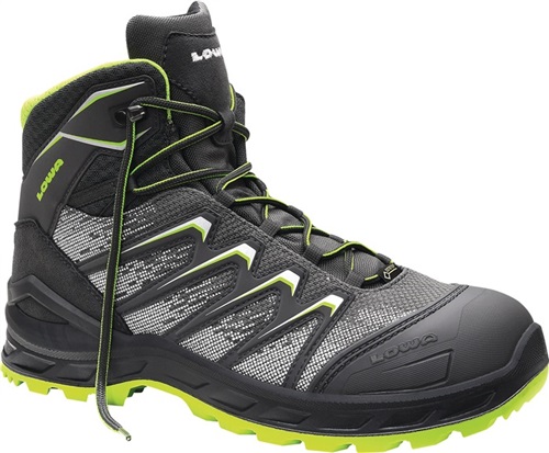 ELTEN Sicherheitsstiefel Larrox Work GTX grey Mid Gr.47 grau/grün S3 CI/HI/HRO/SR ELTEN Sicherheitsstiefel Larrox Work GTX grey Mid Gr.47 grau/grün S3 CI/HI/HRO/SR