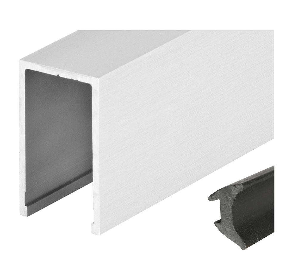 HERMAT Trennwand-Deckenprofil 6958, Aluminium