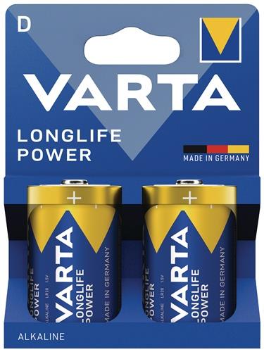 VARTA Batterie Longlife Power D Bli 2 1,5V D-AM2-Mono 16500 mAh LR20 4920 2 St./Bl.