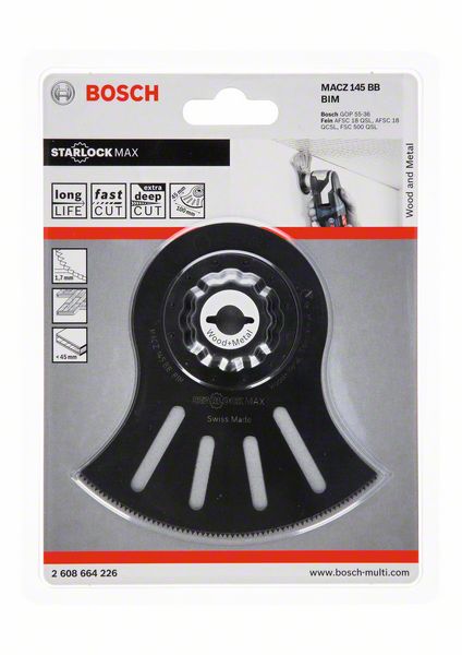 BOSCH Segmentsägeblatt MACZ 145 BB, 145 mm, 1er-Pack