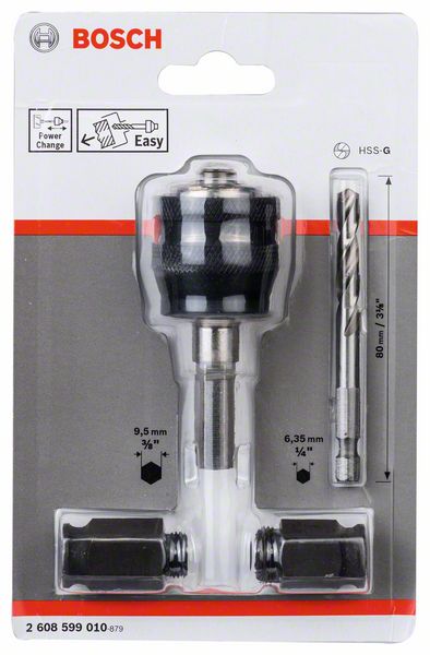 BOSCH Power-Change-Adapter, 9,5-mm (3/8“)-Sechskantaufnahmeschaft
