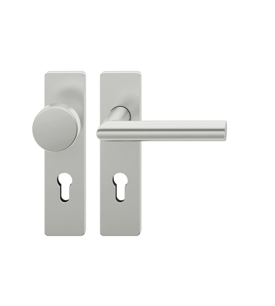 FSB Wechselgarnitur mit Kurzschild 72 1076, AGL3, Aluminium