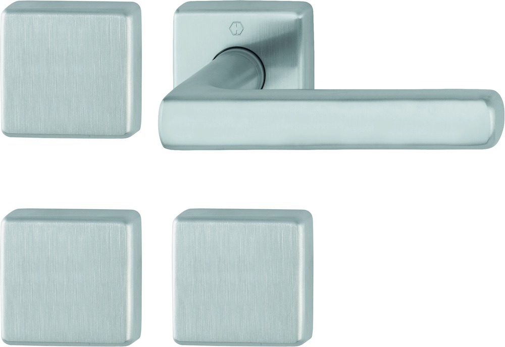 HOPPE® FH Standflügelgarnitur mit Rosetten Dallas FS-E1643/52/52S, Edelstahl, 11665185