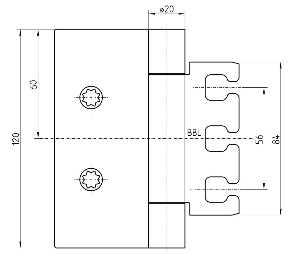 SIMONSWERK Ganzglastürband VARIANT® VXG 7780/120 K N