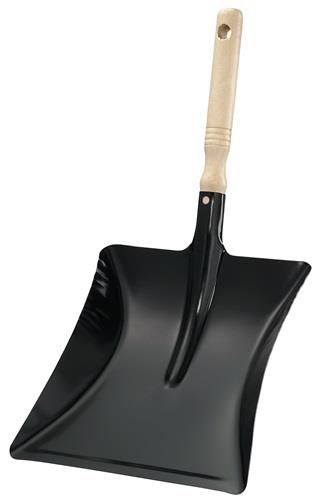Nordwest Kehrschaufel m.Holzgriff MET schwarz lack.Bl.L220xB230mm