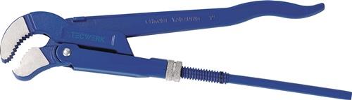TECWERK Eckrohrzange Gesamt-L.330mm Spann-W.0-40mm f.Rohre 1 Zoll TECWERK