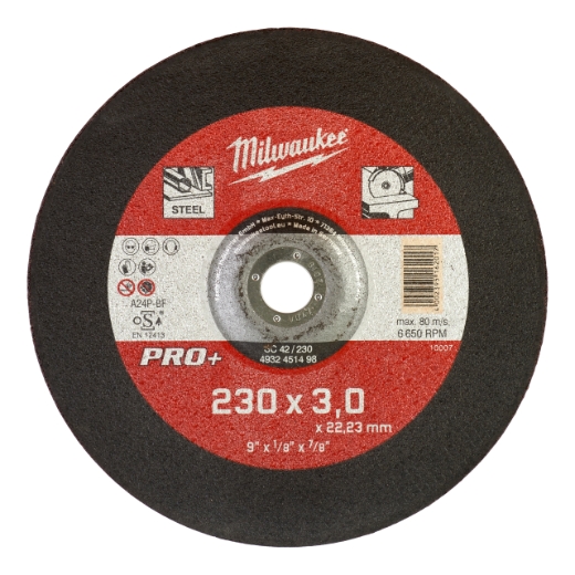 MILWAUKEE SC42 3 mm gekröpft Metalltrennscheibe PRO+ 230 mm