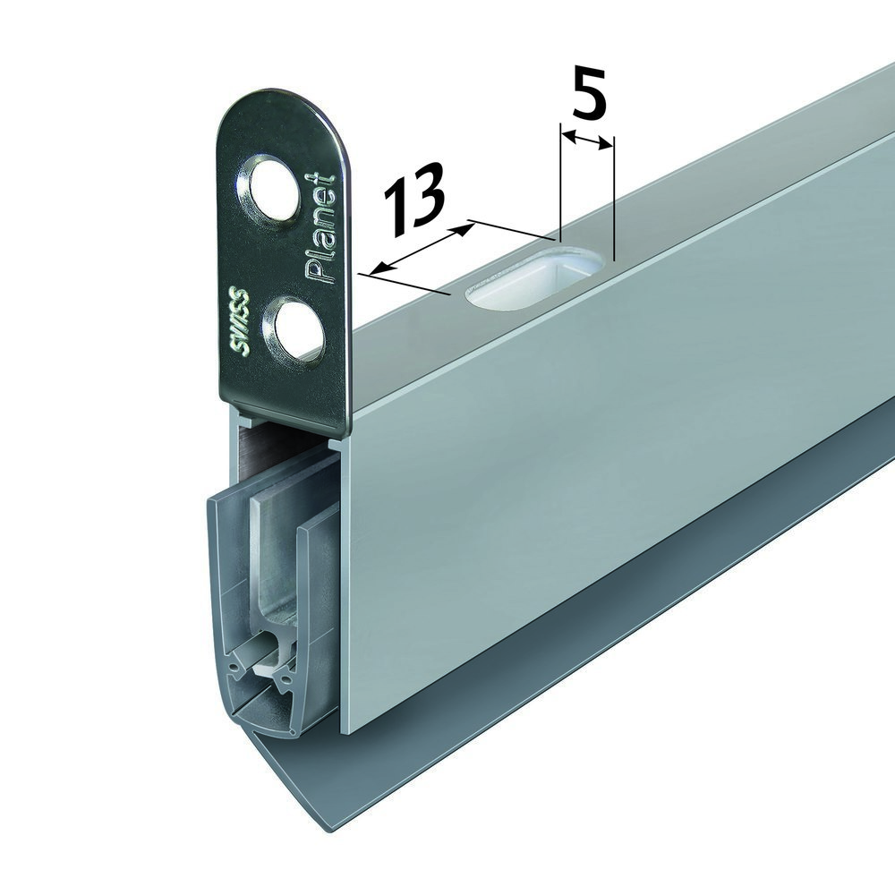 PLANET Türabsenkdichtung RH, Silikon 335 mm grau
