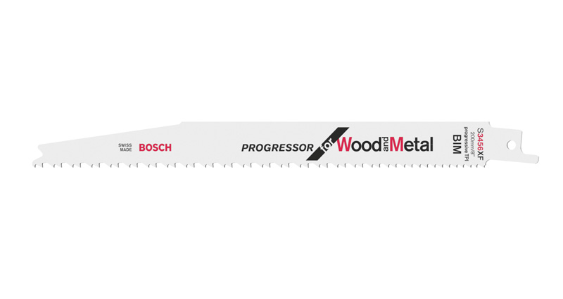 BOSCH Säbelsägeblatt S 3456 XF, Progressor for Wood and Metal, 25er-Pack