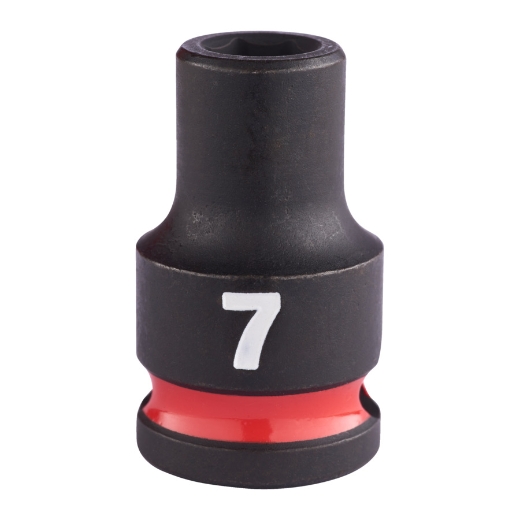 MILWAUKEE 7 x 32 mm SHOCKWAVE Schlagnuss 3/8" kurz
