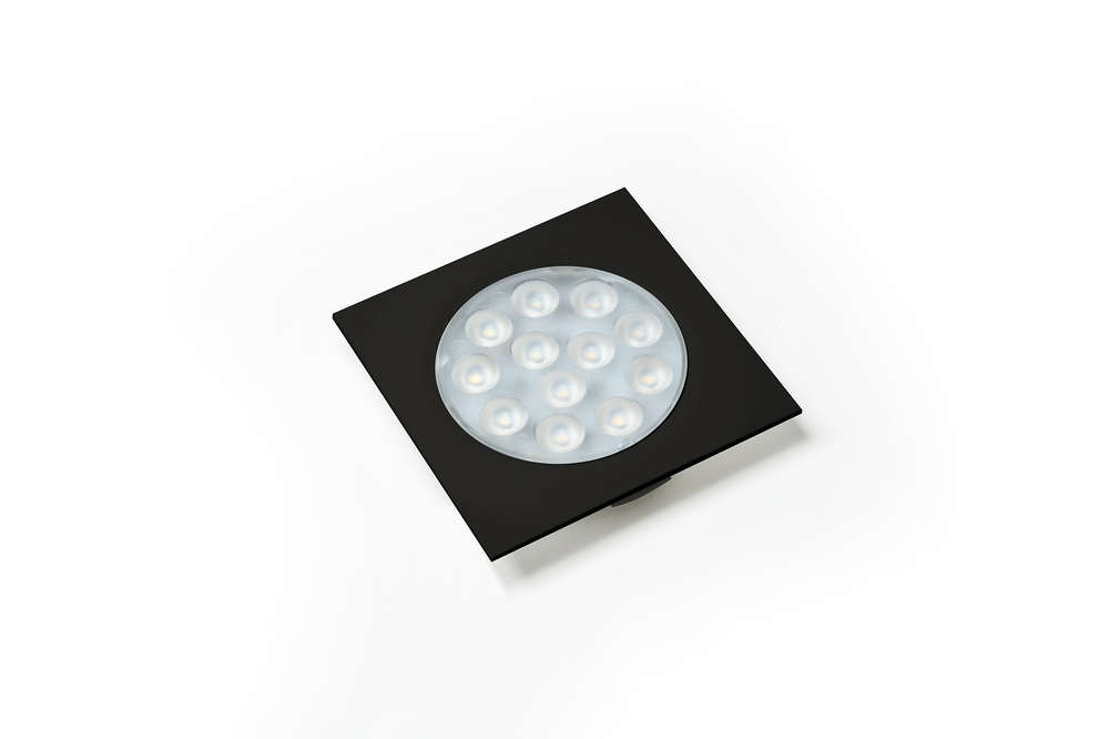 L&S EBL-LED Nova Plus Emotion Einbau, square, 12V, 3,00W, schwarz, EZL, Störmer
