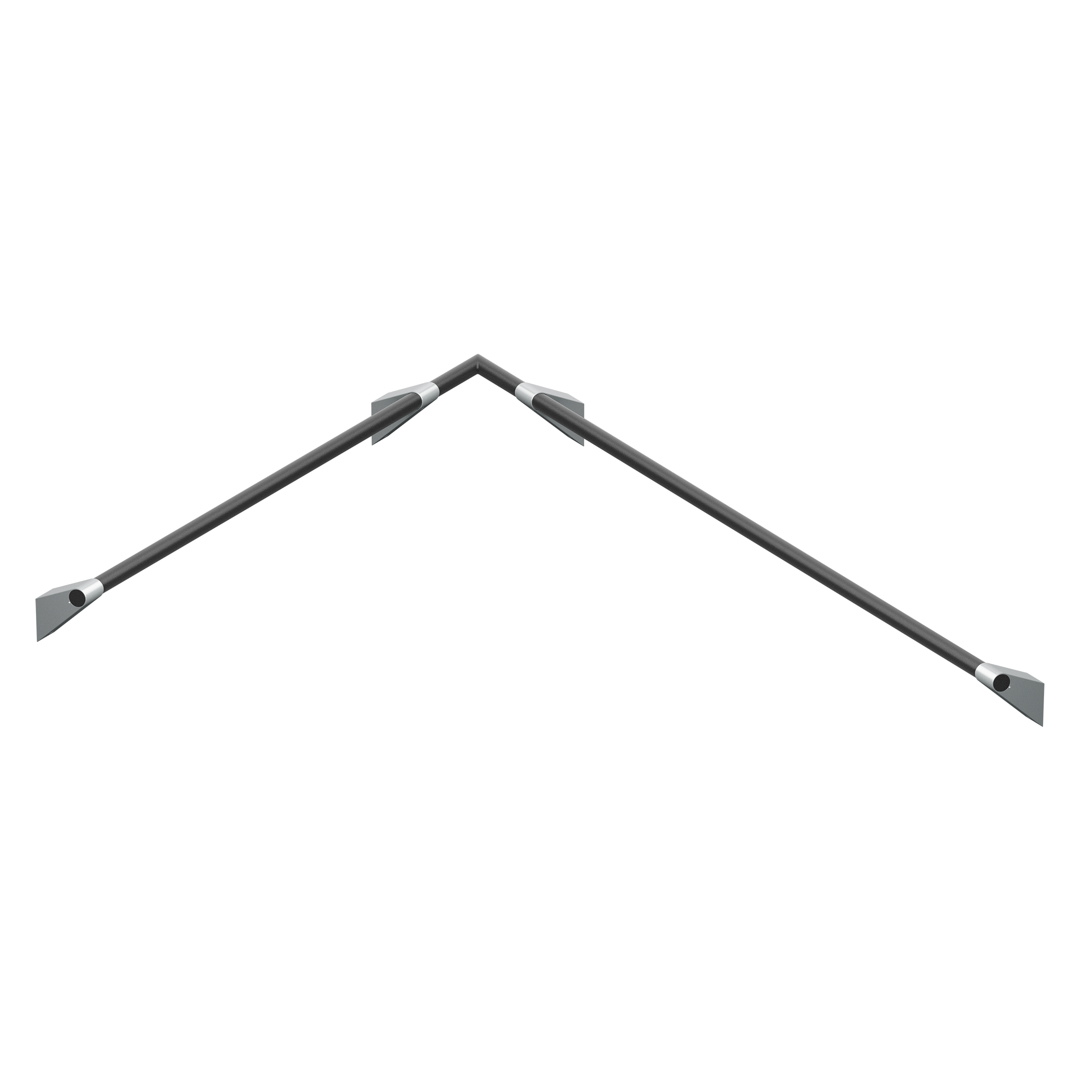 KWS Handlaufkombi 750x975 A100 rechts Aluminiumgrau / Anthrazitgrau