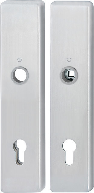 HOPPE® Schutz-Langschildpaar 2221/2210, HT, Aluminium, 12040654