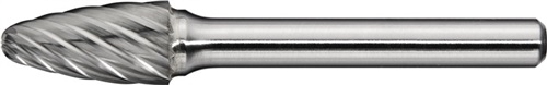 PROMAT Frässtift RBF INOX D.8mm Kopf-L.18mm Schaft-D.6mm HM Verz.Normal,fein PROMAT