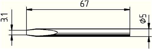 ERSA Lötspitze Serie 032 meißelförmig B.3,1mm 0032 KD/SB ERSA