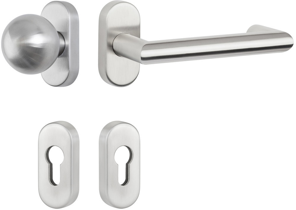 HERMAT Wechselgarnitur mit Rosetten BASIC 05 1805/2085/3126, Edelstahl