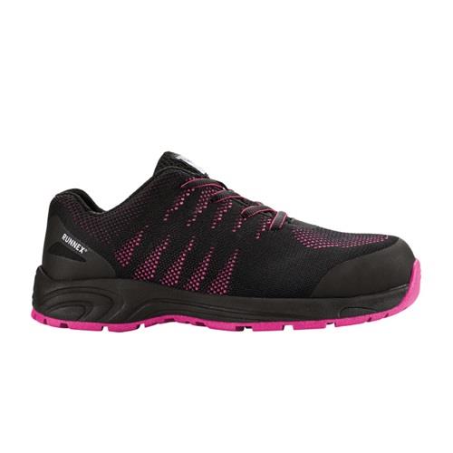 RUNNEX Damensicherheitsschuh GirlStar 5180 Gr.40 schwarz/pink S1P SRC PES RUNNEX