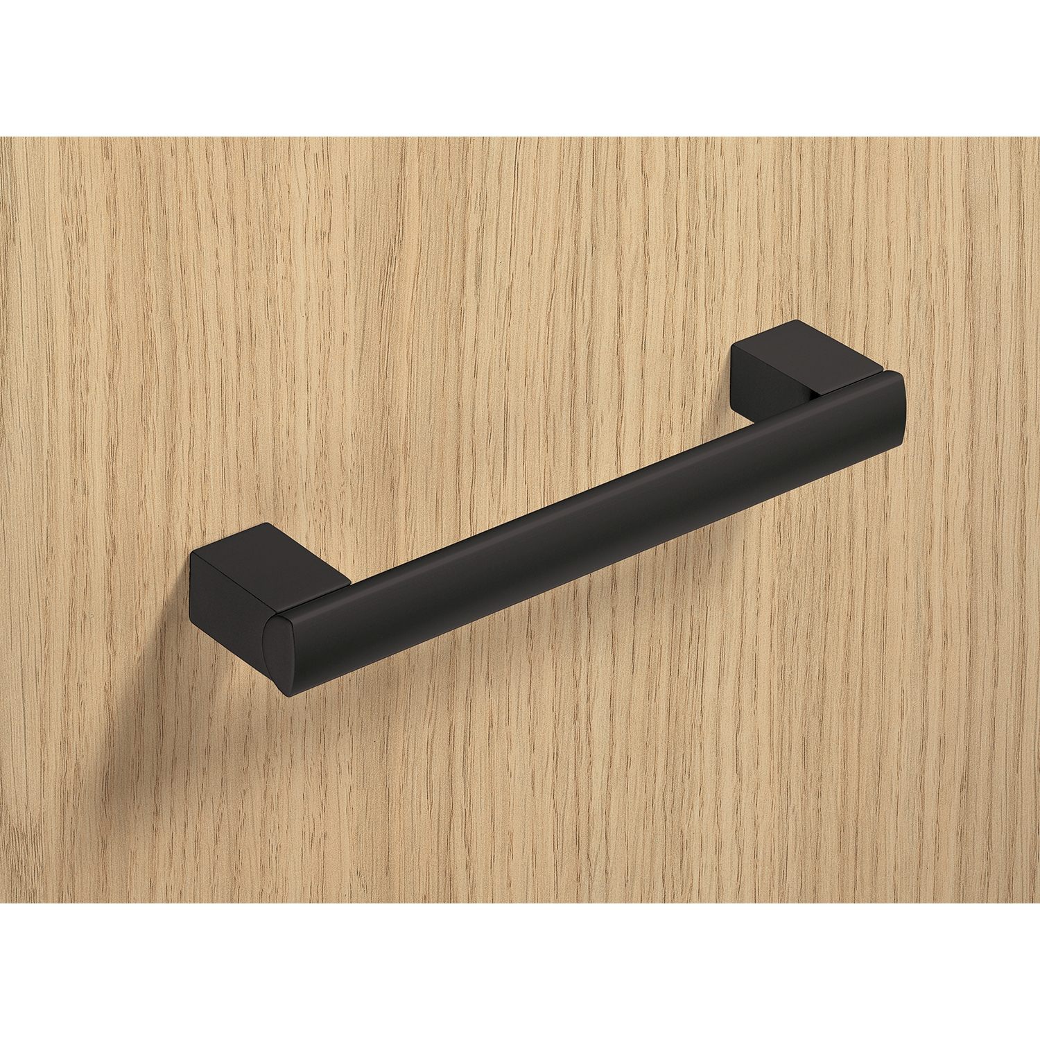 HETTICH Stangengriff Clivia, •–• 128, L 140 mm, B 16 mm, H 36 mm, Schwarz matt, 9265879 HETTICH Stangengriff Clivia, •–• 128, L 140 mm, B 16 mm, H 36 mm, Schwarz matt, 9265879