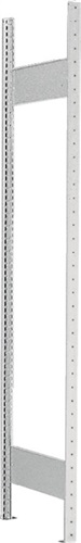 META Steckregal H3000xB1000xT500mm Anbauregal 7 Stahlböden Trgf.150kg lichtgrau META