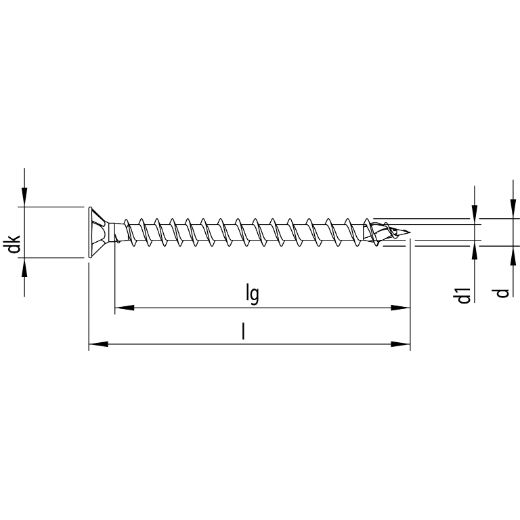 HECO UNIX-top, Senkkopf mit Frästaschen, T-Drive, Vollgewinde, verzinkt blau, A2K, gleitbeschichtet HECO UNIX-top, Senkkopf mit Frästaschen, T-Drive, Vollgewinde, verzinkt blau, A2K, gleitbeschichtet