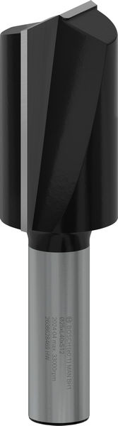 BOSCH Nutfräser Standard for Wood, 12 mm, D1 25 mm, L 40 mm, G 81 mm