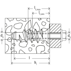 FISCHER Porenbetondübel FTP M6