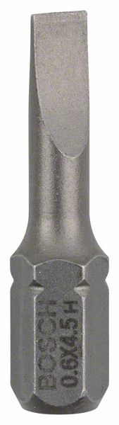 BOSCH Schrauberbit Extra-Hart S 0,6 x 4,5, 25 mm, 3er-Pack