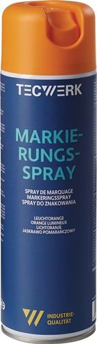 TECWERK Markierungsspray leuchtorange 500ml Spraydose TECWERK