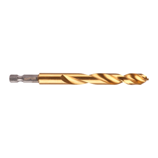 MILWAUKEE 10,2 x 121 mm SHOCKWAVE Metallbohrer HSS-G RED HEX Titan 1/4"