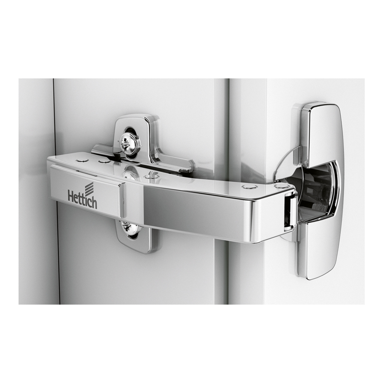 HETTICH Sensys Winkelscharnier W90 mit integrierter Dämpfung (Sensys 8639i W90), vernickelt, 9088075