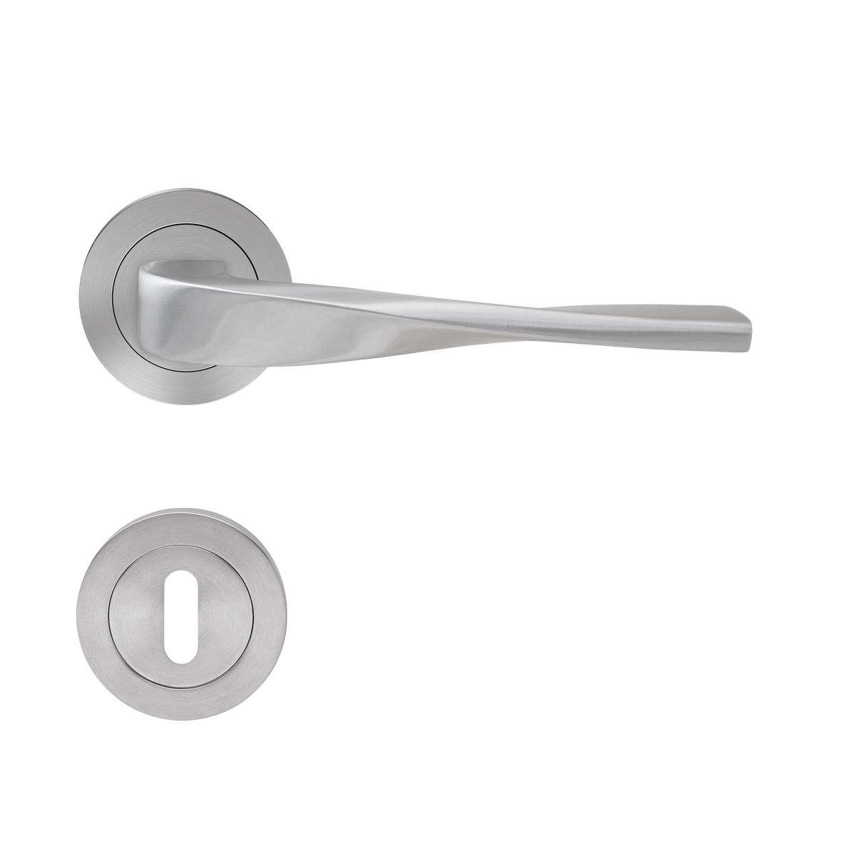 KARCHER DESIGN Drückergarnitur ER88 BB0 71 - Nevada, Buntbart, Edelstahl